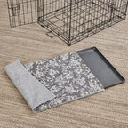 MidWest Homes for Pets Midwest Quiet Time Reversible Crate Pan Cover 30' Mushroom Diamond/Fleece - Image 11
