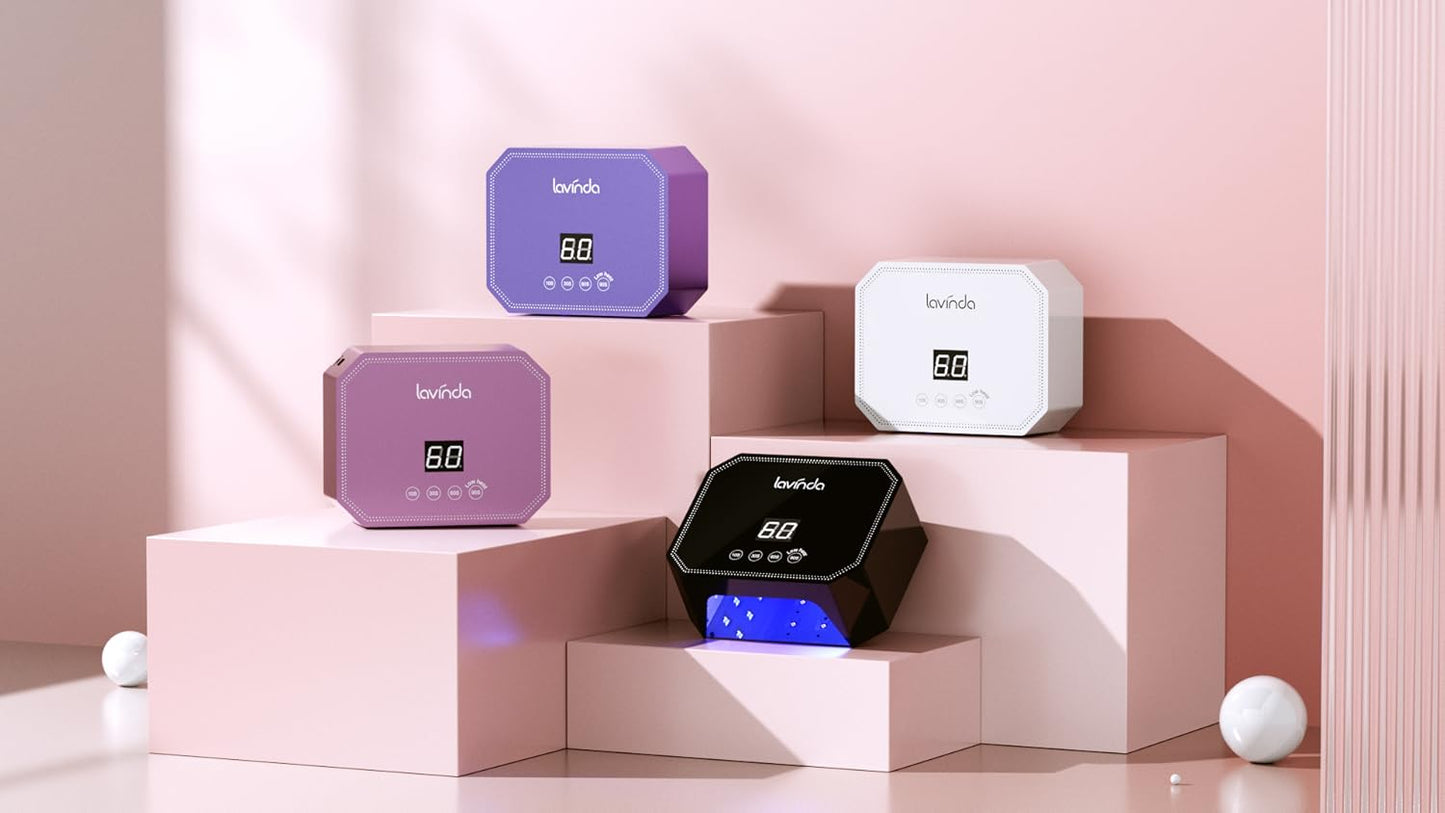 Lavinda 54W nail lamp package contents and design
