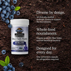 Garden of Life daily probiotic capsule supplement label details