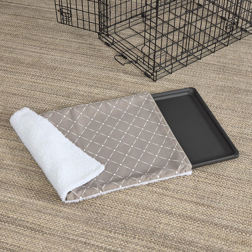 MidWest Homes for Pets Quiet Time reversible crate pan cover front view on a dog tray