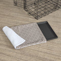 MidWest Homes for Pets Quiet Time reversible crate pan cover front view on a dog tray