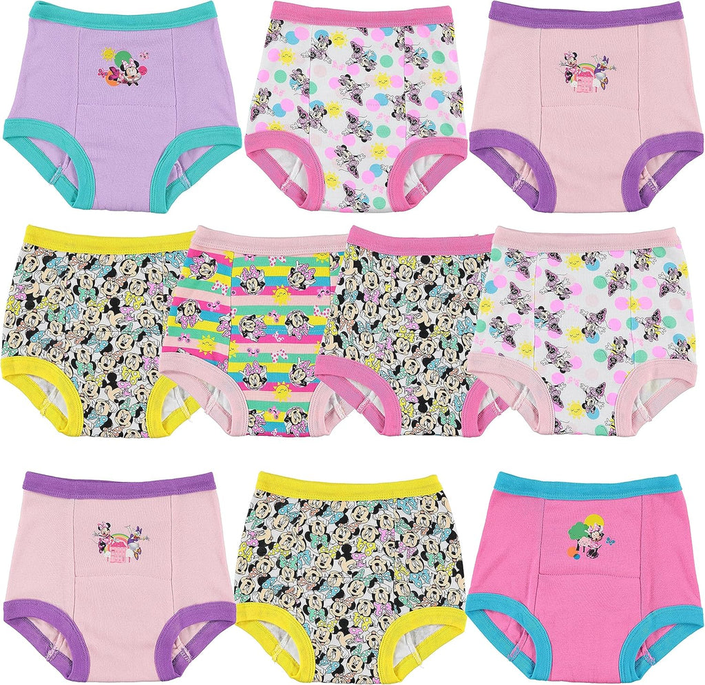 Disney Minnie Mouse girls potty training pants seven pack front view
