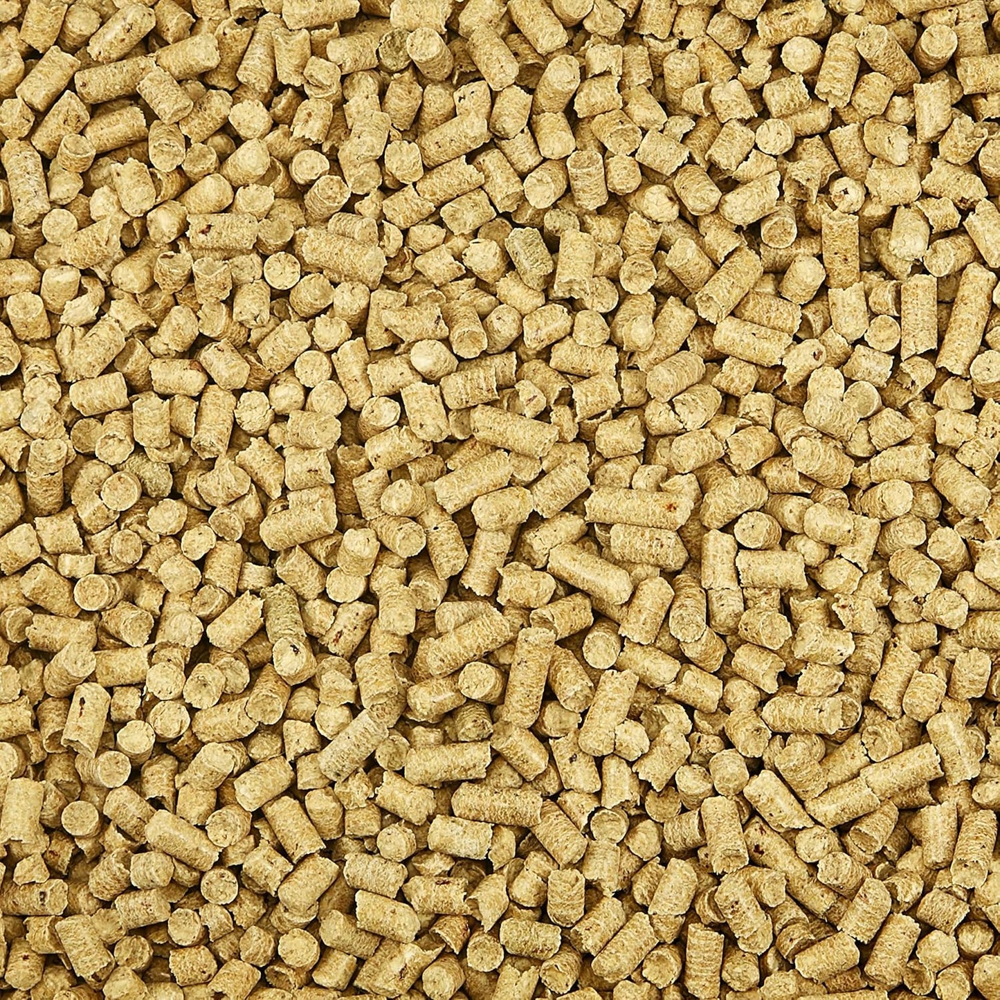 Close up of natural wood pellet bedding texture