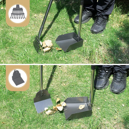Heeyoo pet waste management equipment standing upright in an outdoor kennel.