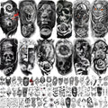 Coktak 68 sheets large half arm sleeve temporary tattoos front view