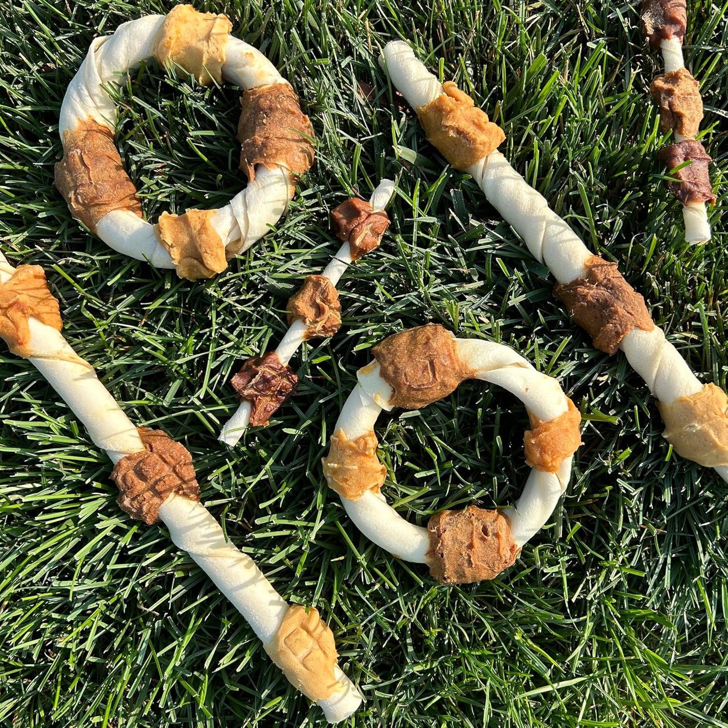 Natural beef hide dog chews healthy dental treat