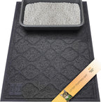 Neater Pets Neater Mat Cat Litter Mat, Thick & Durable Cat Mat for Litter Box, Trapper Pad Catches Mess to Protect Indoor Floors, Soft on Kitty Paws, Anti-Skid Grip Backing, Easy to Clean, Grey - Image 14