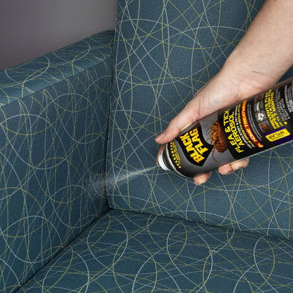 Close up of Black Flag flea control spray label