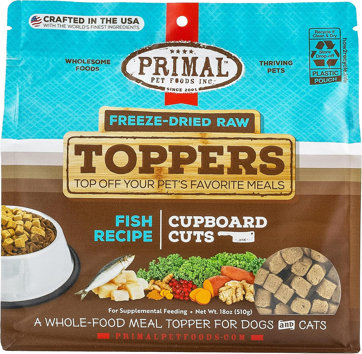 Primal Dog Food Toppers & Cat Food Toppers, Cupboard Cuts, Grain Free Meal Mixers with Probiotics, Raw Freeze Dried Dog Treats & Cat Treats, Great for Training (Beef, 18 oz) - Image 14