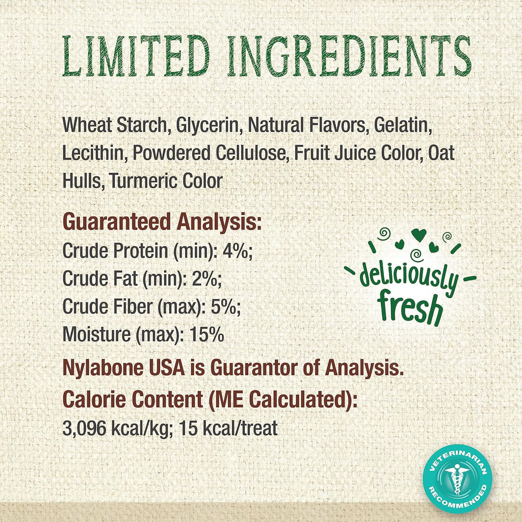 Side view of Nylabone Nutri Dent fresh breath flavor value pack for small pet oral care