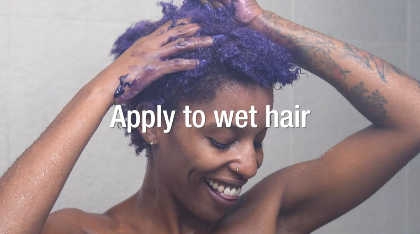 Celeb Luxury Viral Purple shampoo vegan hair dye and bond rebuilder packaging detail