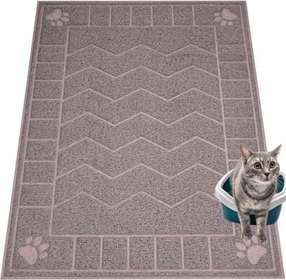 Cat Litter Box Mat, 35" x 24" Large Kitty Litter Trapping Mat Keep Floor Clean, Litter Box Mat Scatter Control, Waterproof, Easy to Clean, Durable Large Size Litter Mats for Floor - Image 14