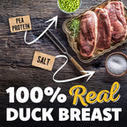 Savory Prime 100 percent real duck breast jerky strips