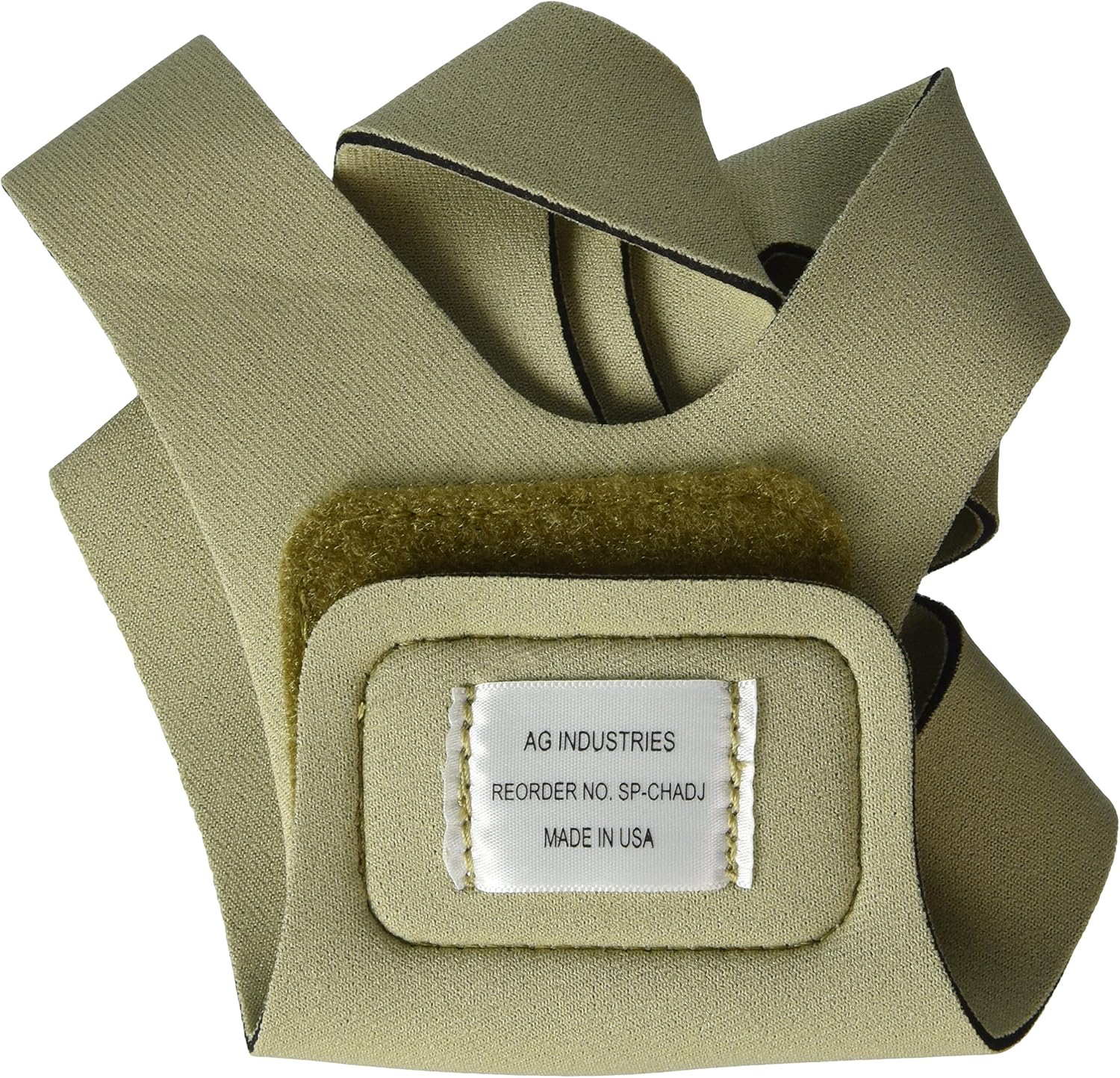 AG Industries Primada Premium White Chin Strap front view for sleep support.