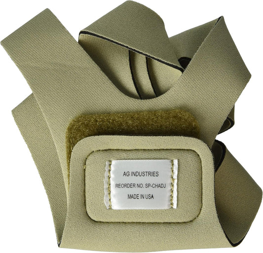 AG Industries Primada Premium White Chin Strap front view for sleep support.