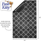 Fresh Kitty decorative foam mat placed on hardwood floor