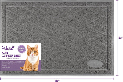 Pawkin cat litter mat being rinsed with water for easy wash maintenance