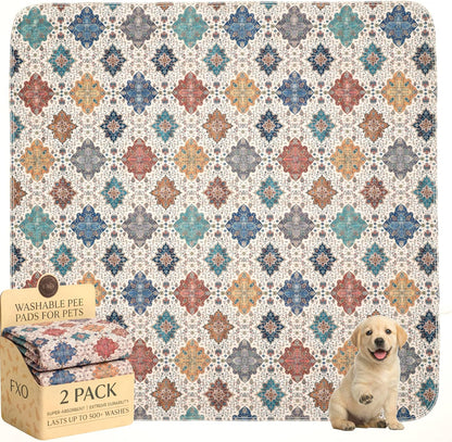 Washable Pee Pads for Dogs,Great Urine Absorbent Reusable Puppy Training Pads,Waterproof,Leak-Proof & Non-Slip Potty Pads for Whelping,Crate,Playpen,Bed.(Green Floral,18"x24") - Image 10