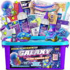 FunKidz Galaxy Slime Kit front packaging view of the ultimate space themed DIY craft box