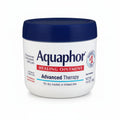 Aquaphor Healing Ointment Advanced Therapy fourteen ounce jar front view showcasing skin protectant benefits