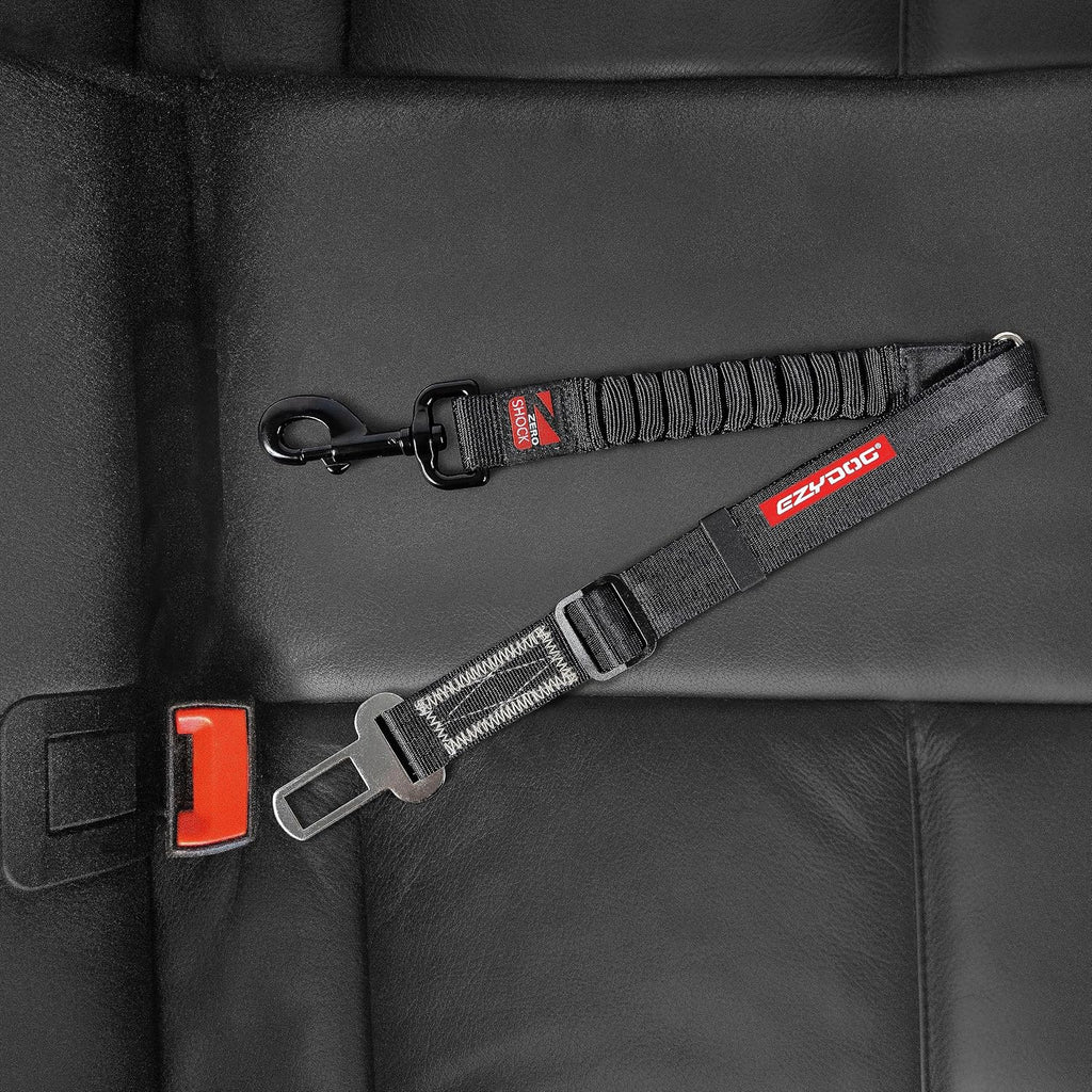 EzyDog seat belt buckle connection for pets