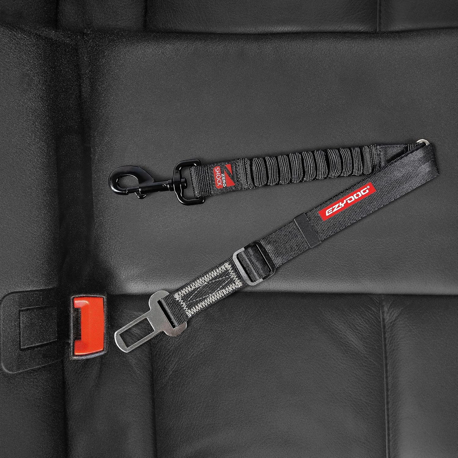 EzyDog seat belt buckle connection for pets