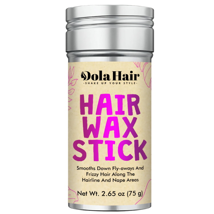 Dolahair Hair Wax Stick front view styling pomade for flyaway control