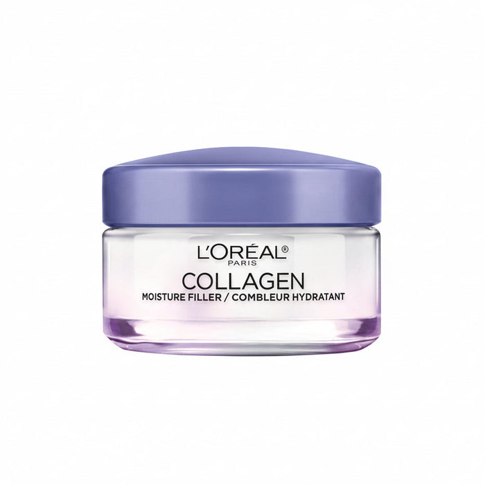 L'Oreal Paris Collagen Moisture Filler Daily Face Moisturizer jar front view anti aging cream