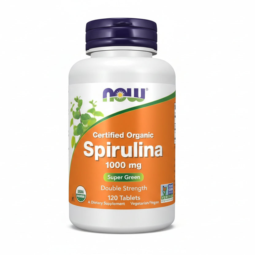 NOW Foods Spirulina 1000 mg 120 Tablets