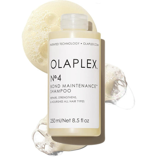 Olaplex Number 4 Bond Maintenance Shampoo front view bottle for bond repair shampoo