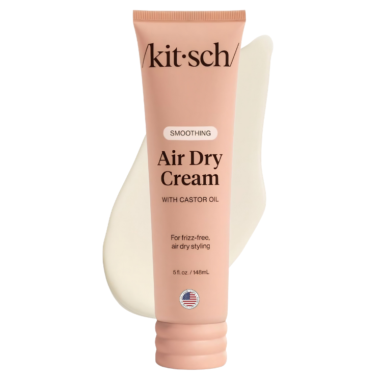 Kitsch Smoothing Air Dry Cream front view of five ounce tube on white background