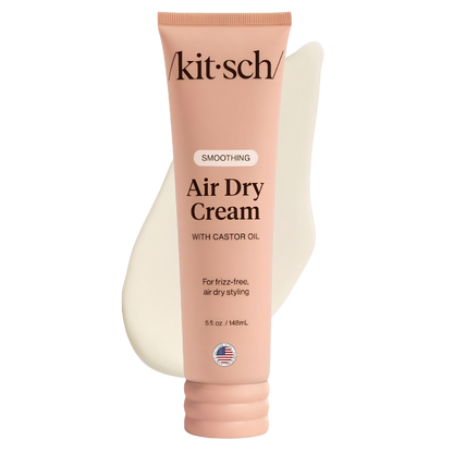 Kitsch Smoothing Air Dry Cream front view of five ounce tube on white background