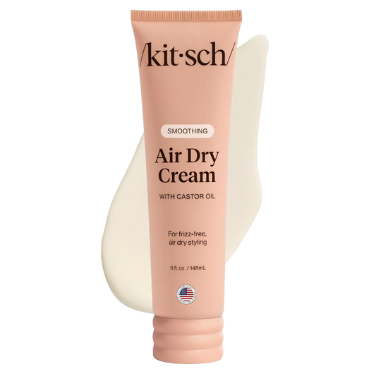 Kitsch Smoothing Air Dry Cream front view of five ounce tube on white background