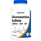 Nutricost Glucosamine Sulfate front view bottle packaging