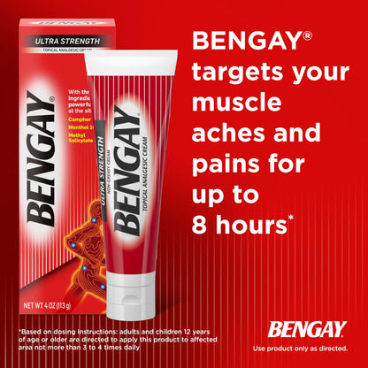Bengay targets muscle aches and pains for up to 8 hours