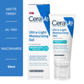CeraVe Ultra Light Moisturizing Gel front view bottle
