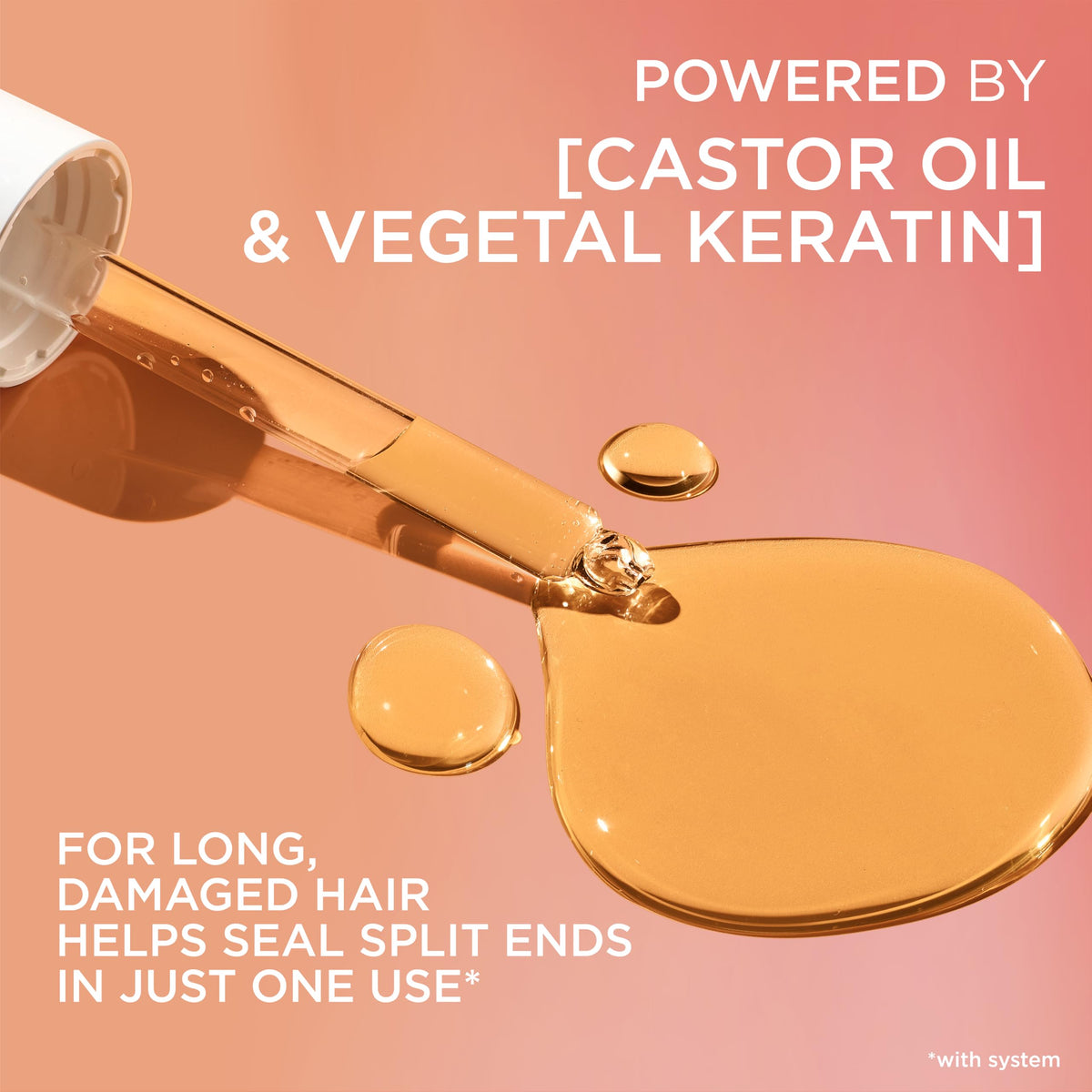 Close-up of the pump dispenser on L'Oréal leave-in conditioner