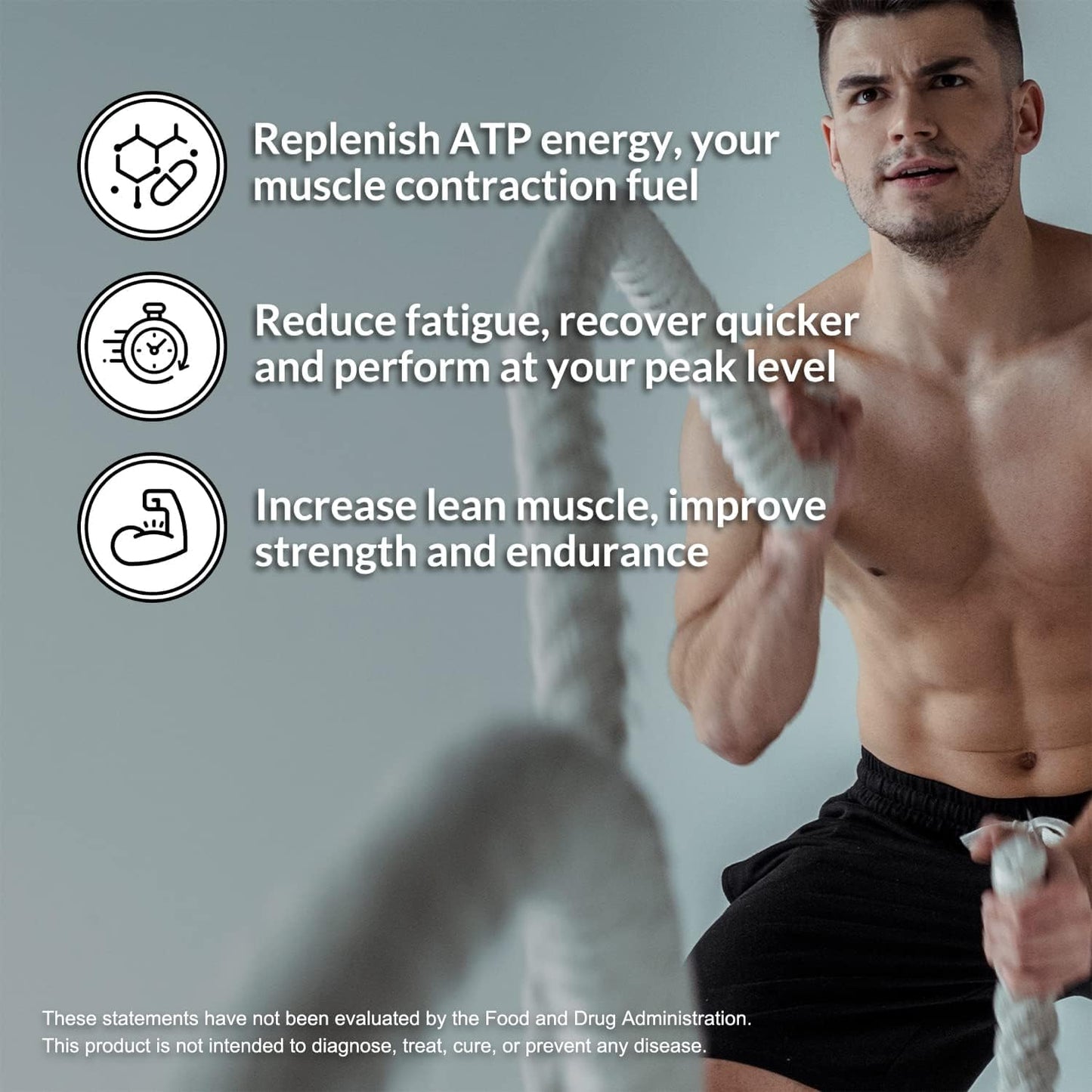 Naked micronized creatine scoop and powder texture