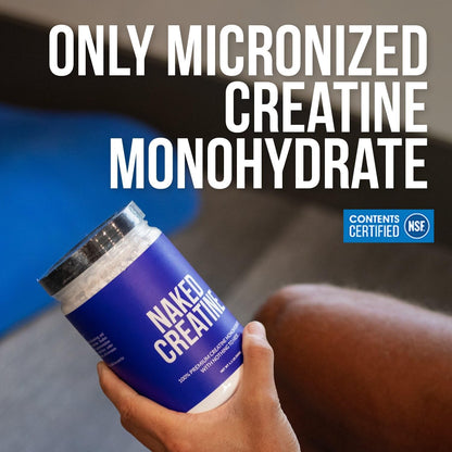 Naked creatine monohydrate 500g bulk canister