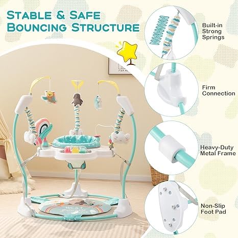 Costway baby activity center with 360 degree rotating seat