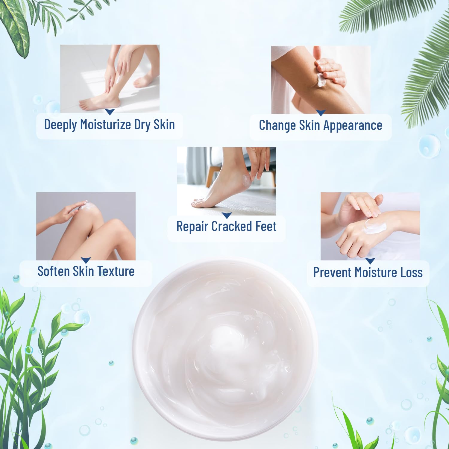 OUKEYA urea lotion twelve point three five ounce package labels and ingredients list