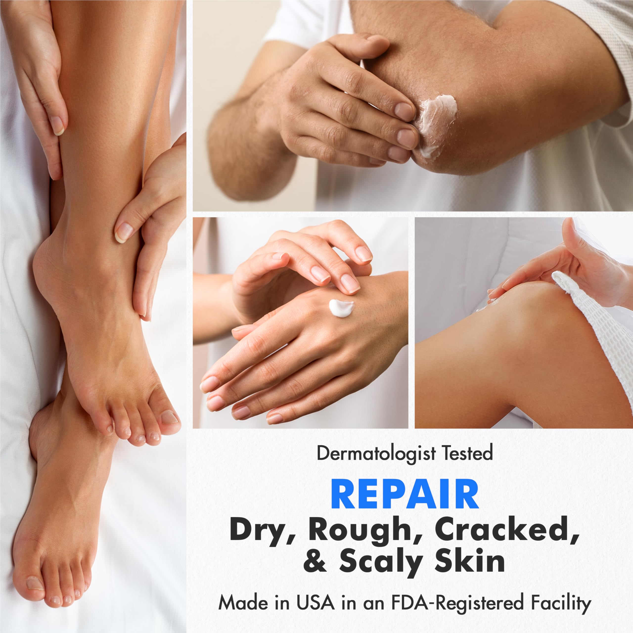 Ebanel USA imported intensive foot cream product label and directions side