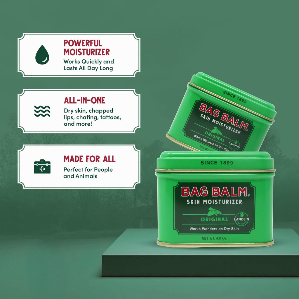 Bag Balm multi-purpose body treatment tin side profile