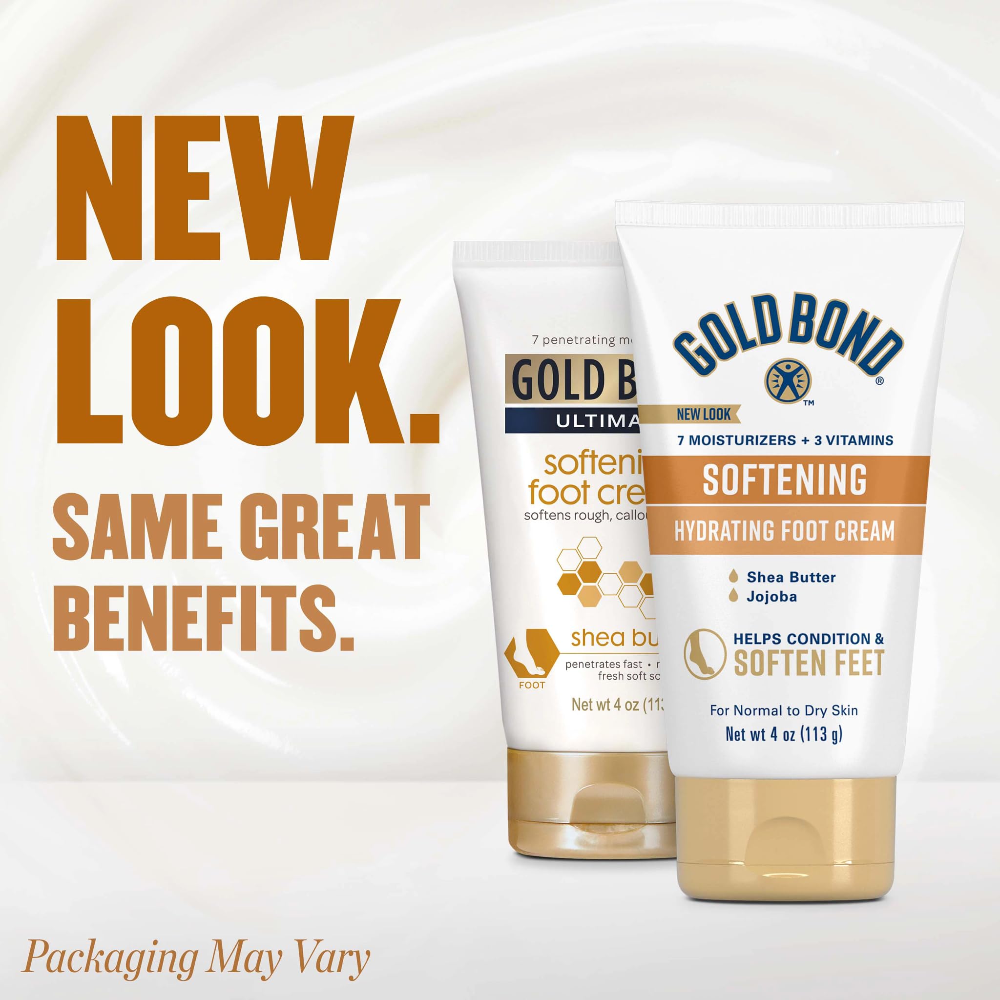 Gold Bond foot lotion with shea butter for cracked heels