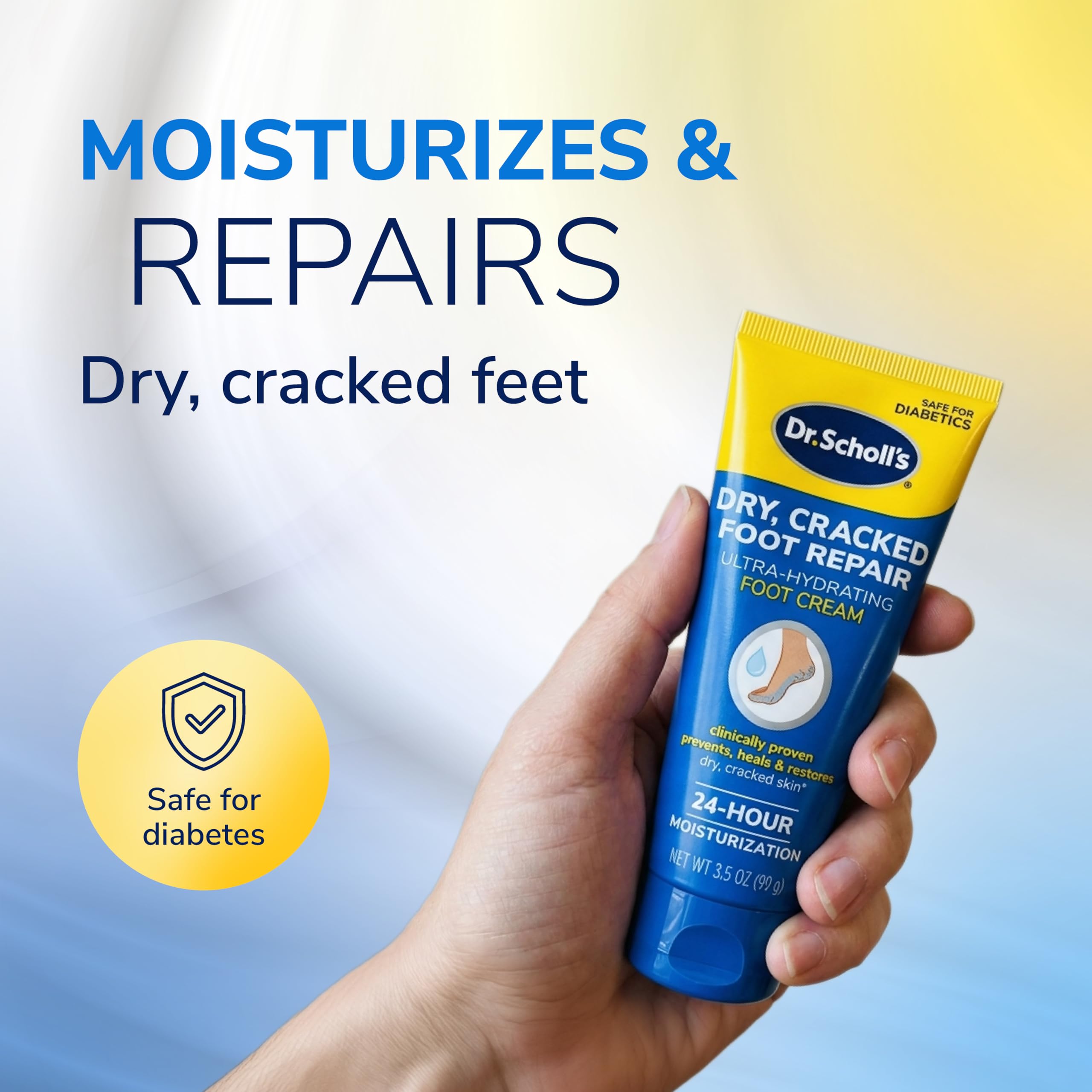 Dr. Scholl's professional strength cracked heel repair cream container details
