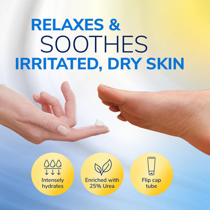 Dr. Scholl's diabetic safe dry skin foot repair lotion product label close up