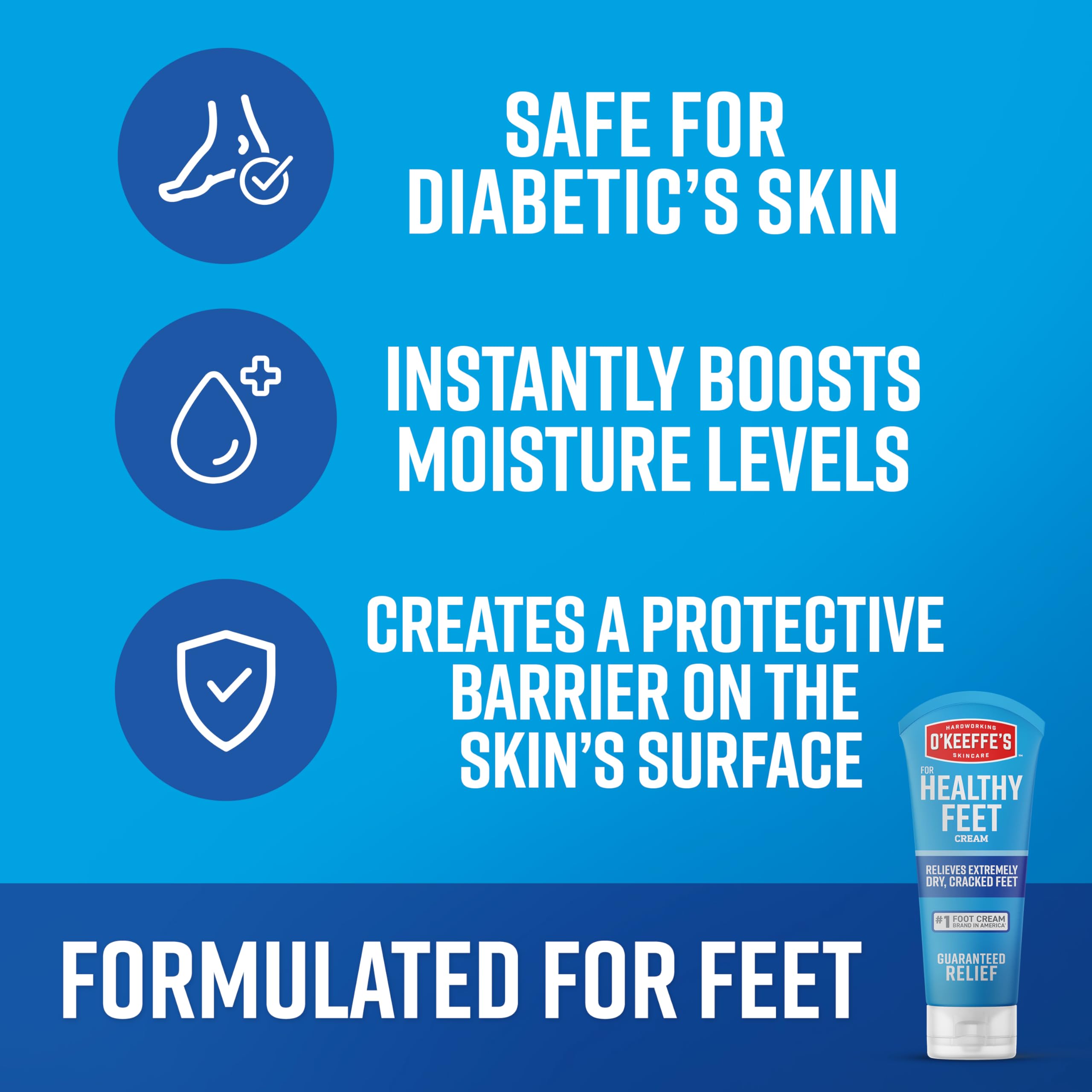Two pack bundle of O'Keeffe's for Healthy Feet concentrated skincare solution for dry skin.