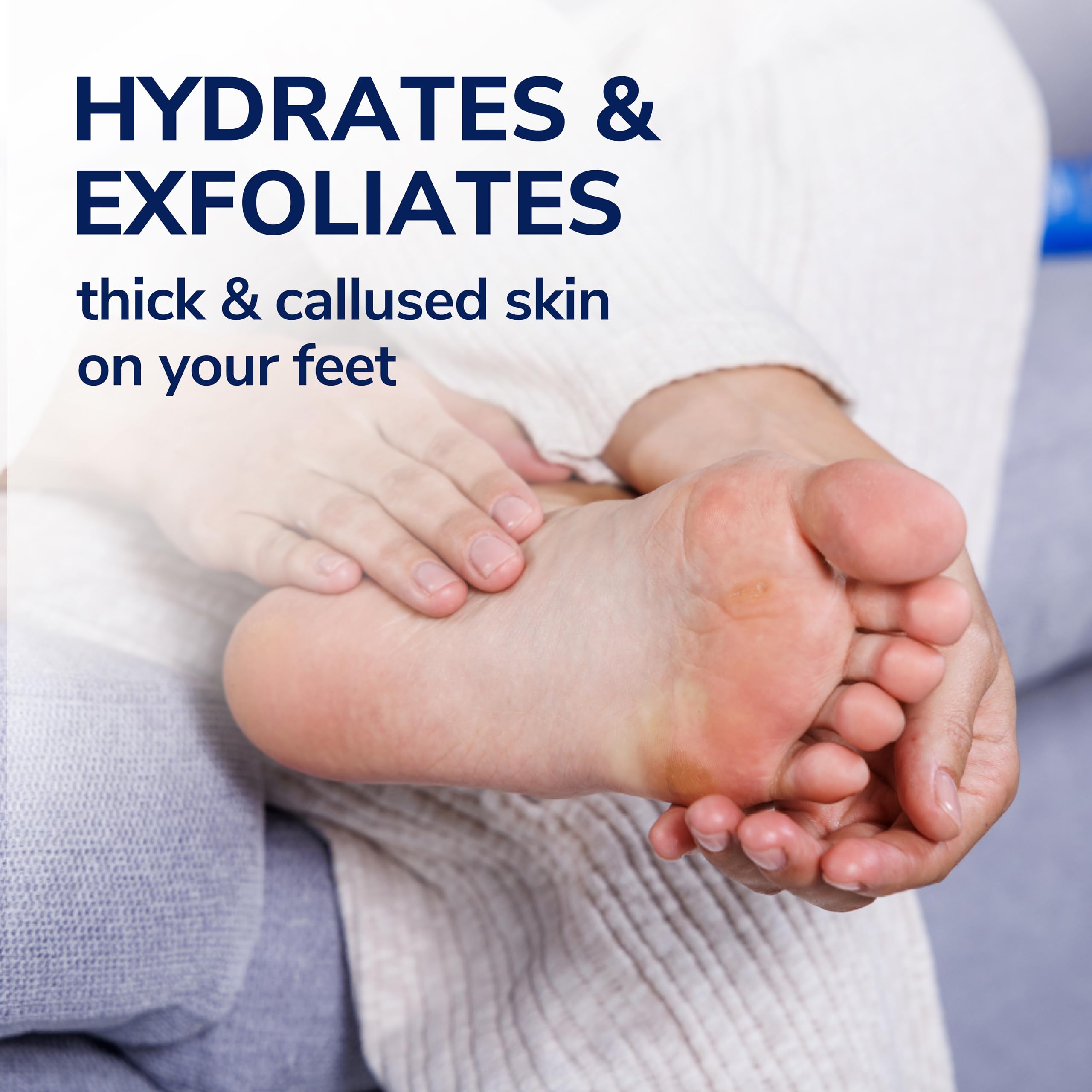 Back label of Dr Scholl's foot skin care cream showing instructions and directions for use