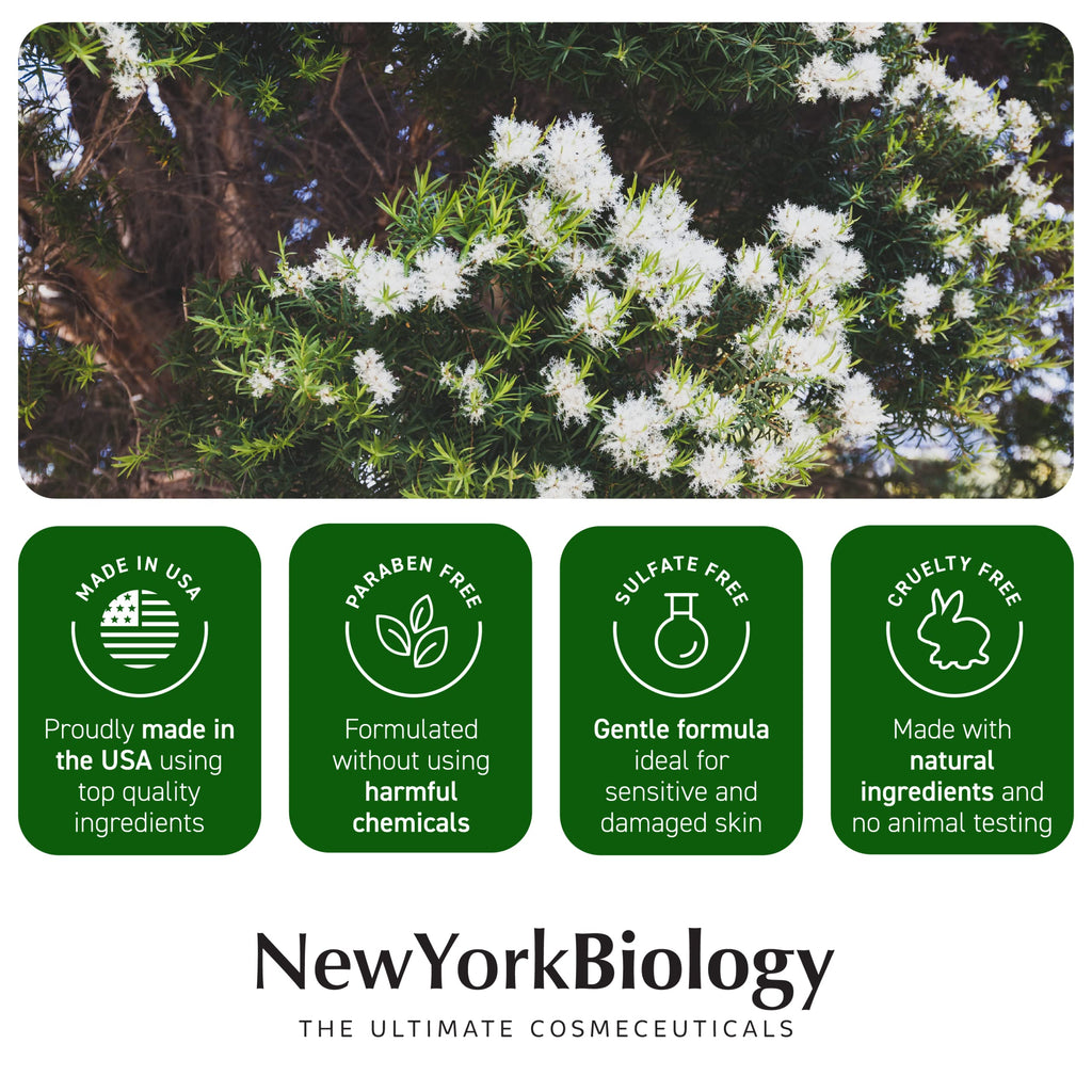 New York Biology tea tree oil foot cream lifestyle setting