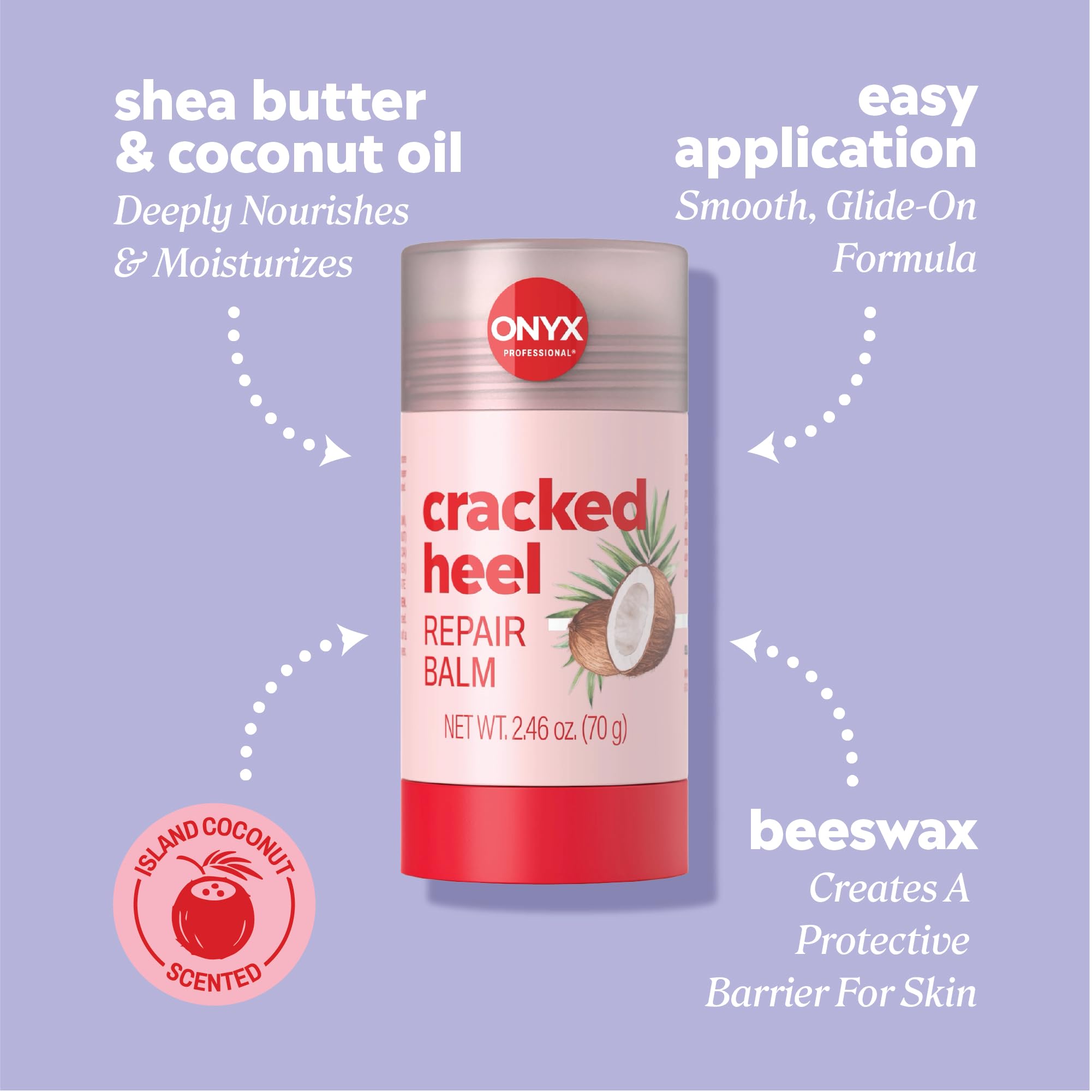 Onyx Professional coconut scented cracked heel treatment tube